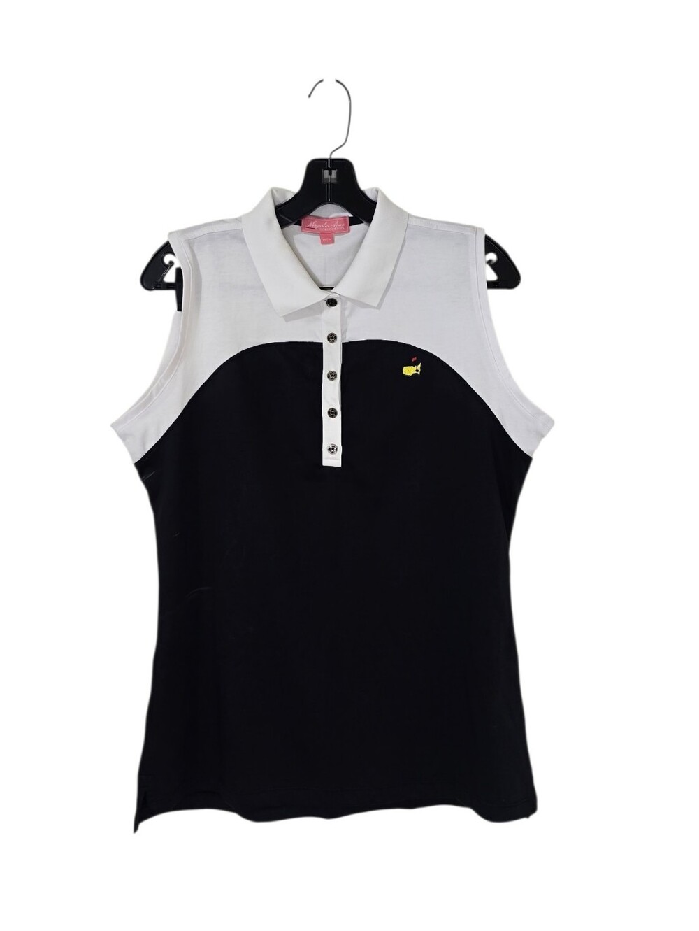 Magnolia Lane Masters Collection Golf Polo Shirt Sleeveless Black Women's Large